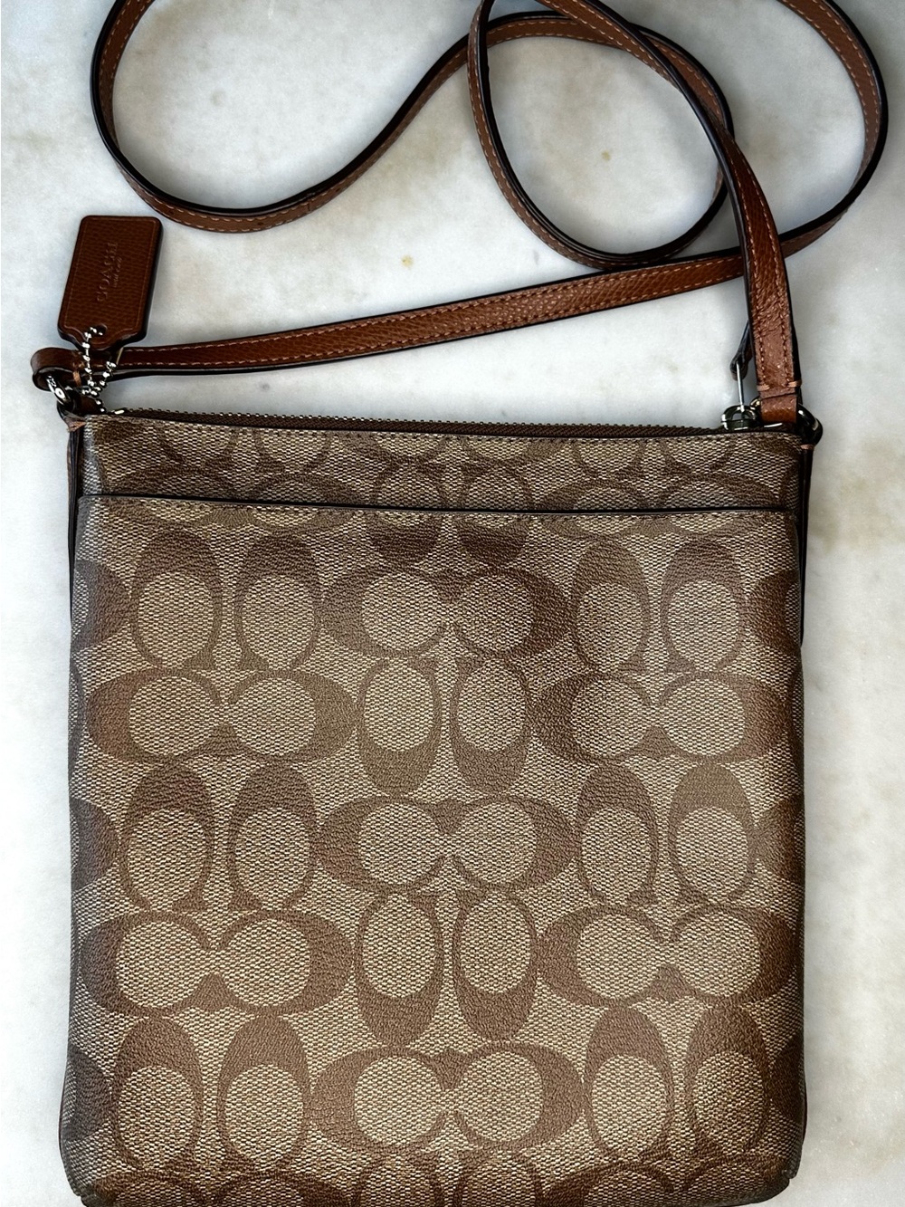 Coach Signature North-South Crossbody Bag - Picture 2 of 12